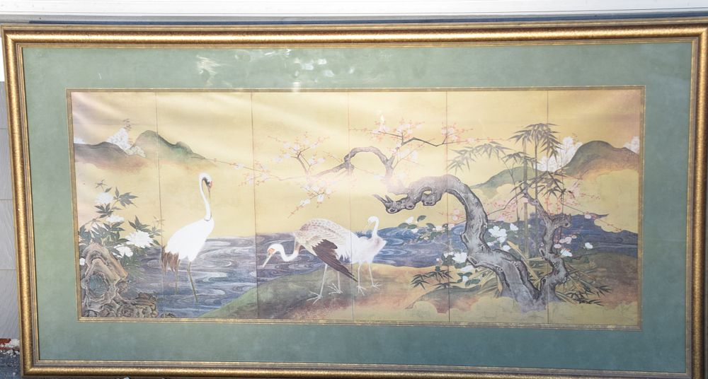 Lot 169: Six Panel Japanese Artwork