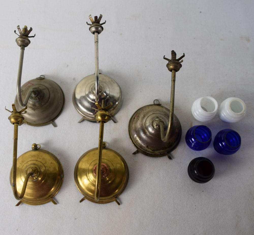Lot 190: Five Antique Night Lamps