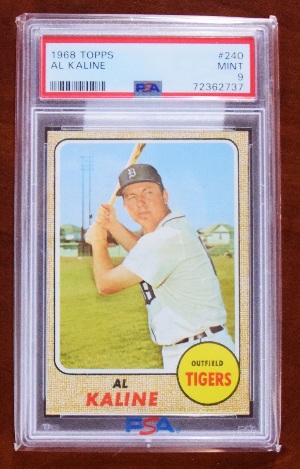 Lot 198: 1968 Topps Al Kaline Baseball Card