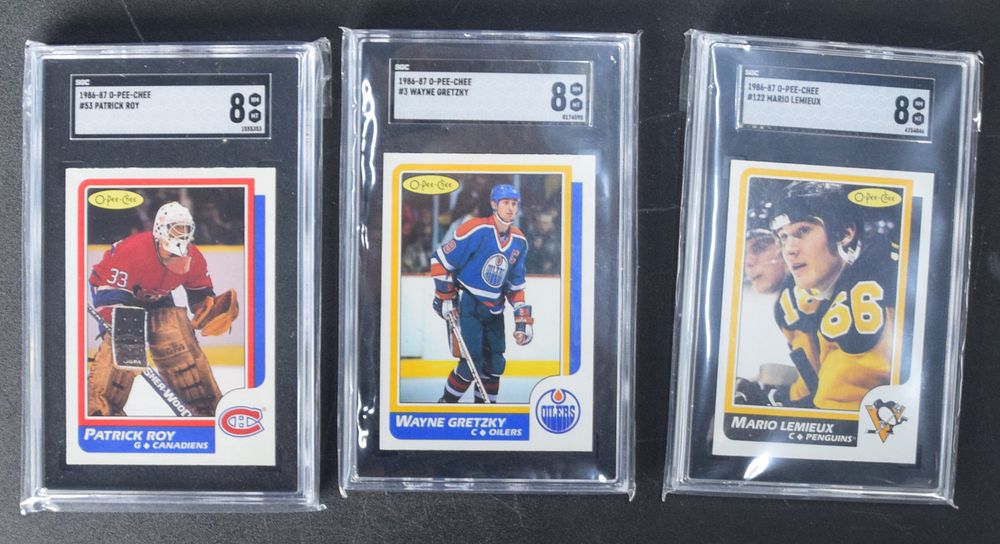 Lot 201: 1986 Hockey Greats-Roy, Gretzky, Lemieux