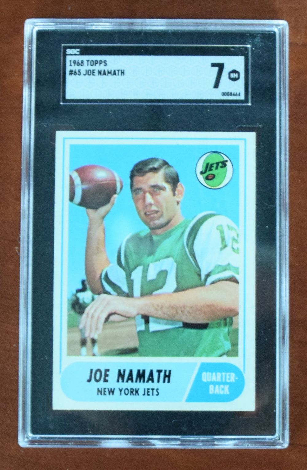 Lot 211: 1968 Joe Namath Card