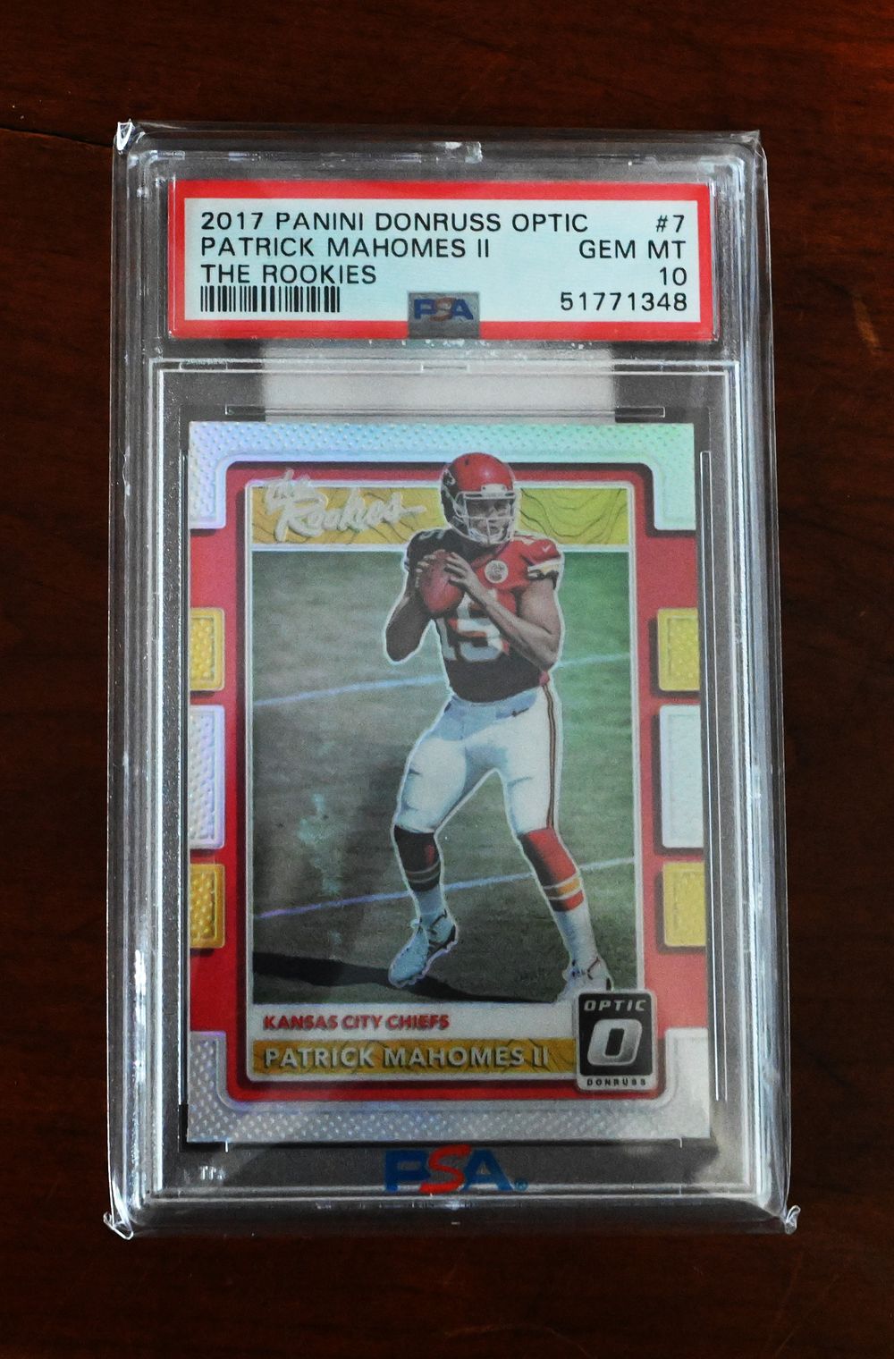 Lot 211A: 2017 Mahomes II Rookie Card