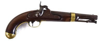 Percussion Palmetto Pistol. Model 1842 percussion Palmetto South Carolina pistol dated 1853. 