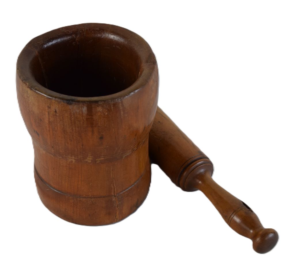 Lot 173: Large Mortar And Pestle