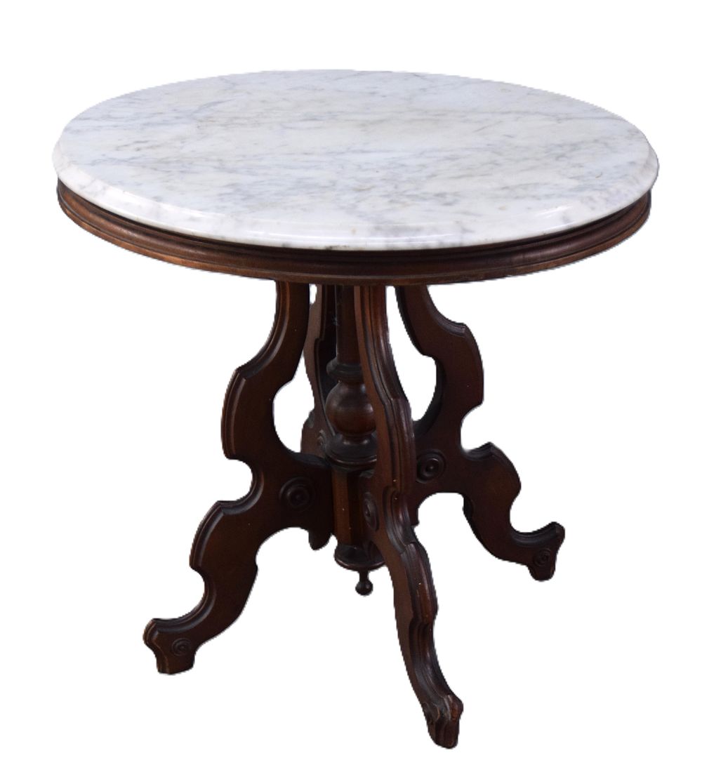 Lot 179: Victorian Marble Top Table