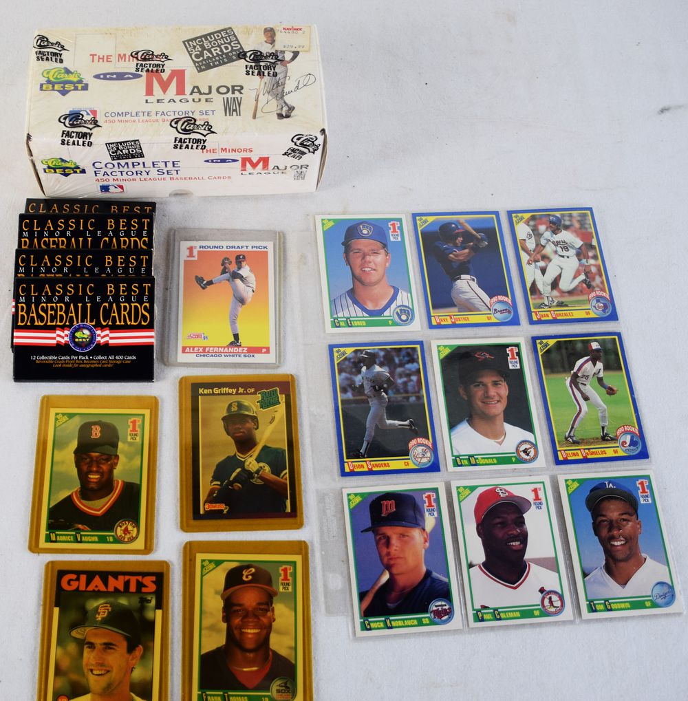Lot 182: 1990s Rookie, Minor League and #1 Draft Pick Cards