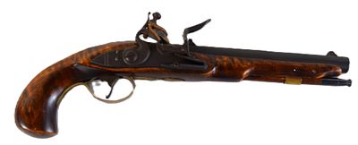 Reproduction Kentucky Flintlock Pistol. Fine reproduction Kentucky flintlock pistol with an 