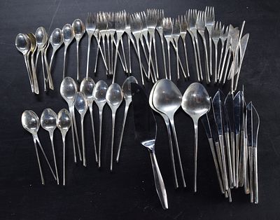International Sterling Silver Flatware Set. International Sterling Silver flatware set, 65 