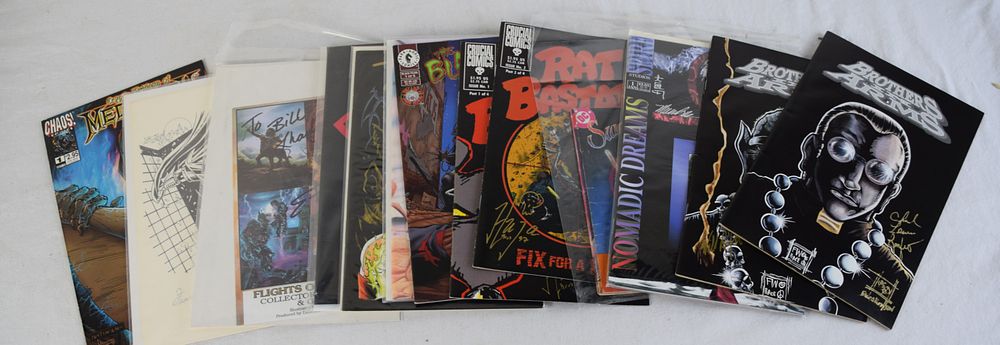 Lot 142: Set of 15 Comic Books Some Signed