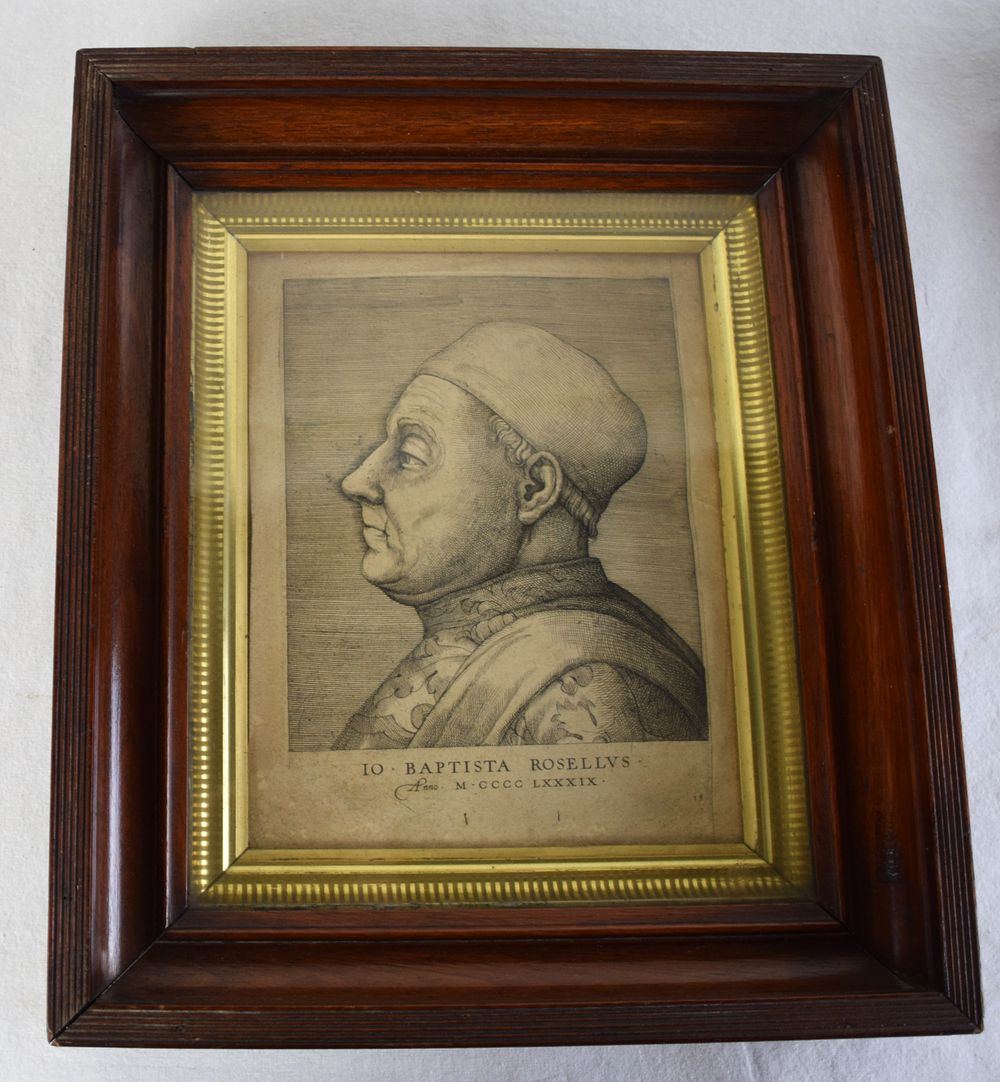 Lot 165: Engraving of Johannes Baptista Rosellus Circa 1566