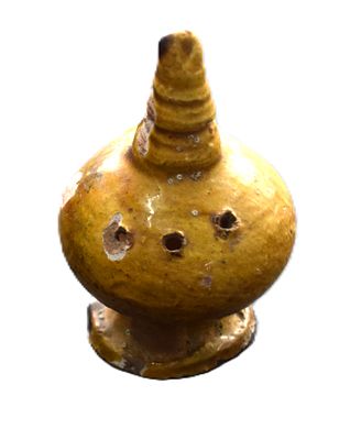 16th Century Bird Whistle From HMS Astrae Shipwreck. A small 16th century ceramic bird whistle 