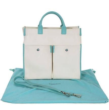 Lot 13: Tiffany & Co. Canvas Jitney Tote Bag