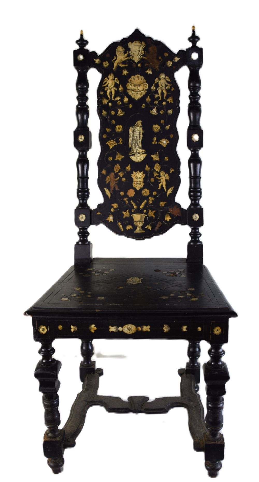 Lot 8: North Italian Renaissance Revival Hall Chair