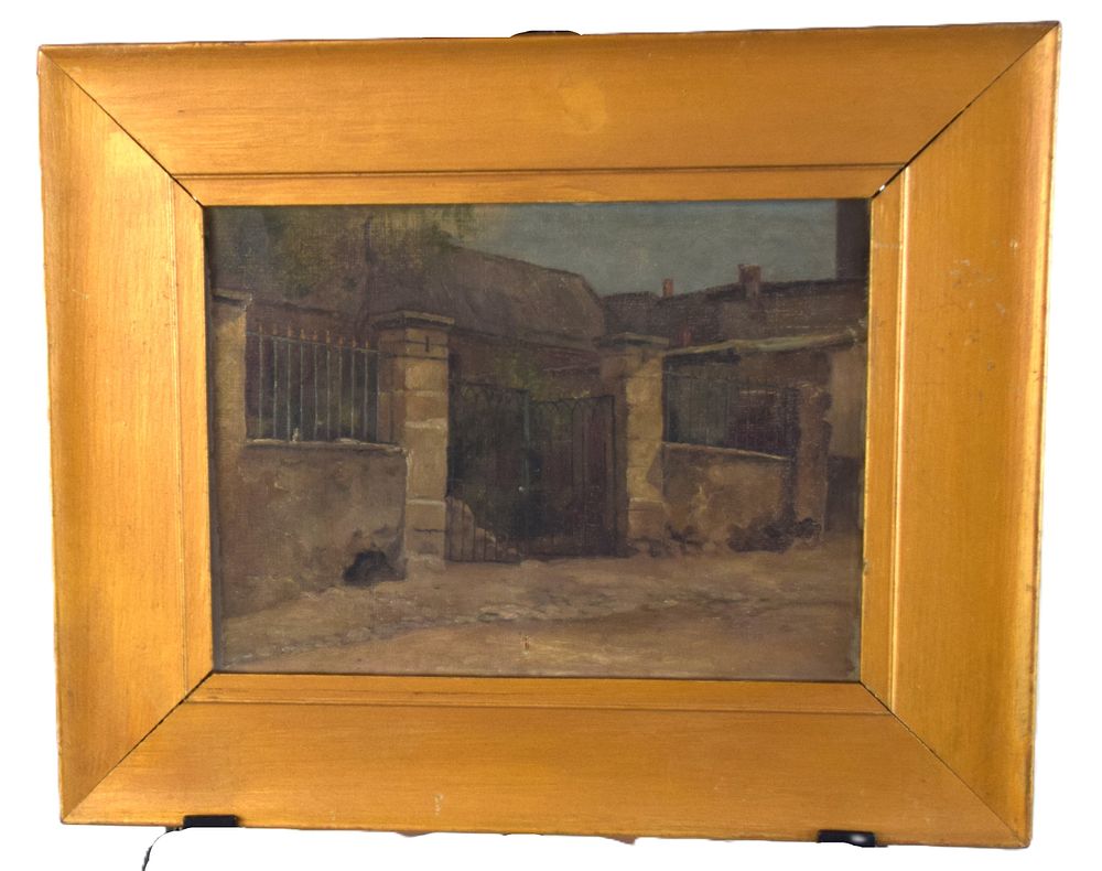 Lot 14: Signed Montmartre, Paris Oil Painting