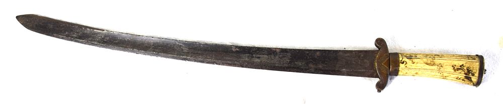 Lot 36: Rare Sino-Tibetan Saber Circa 1750-1800