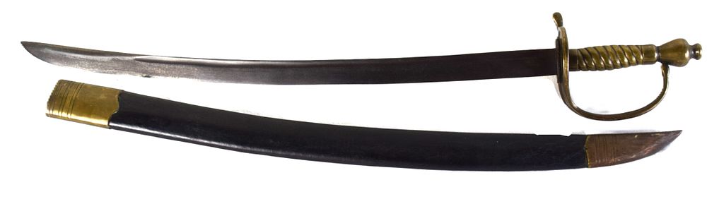 Lot 41: British Georgian Naval Hanger Circa 1795-1815