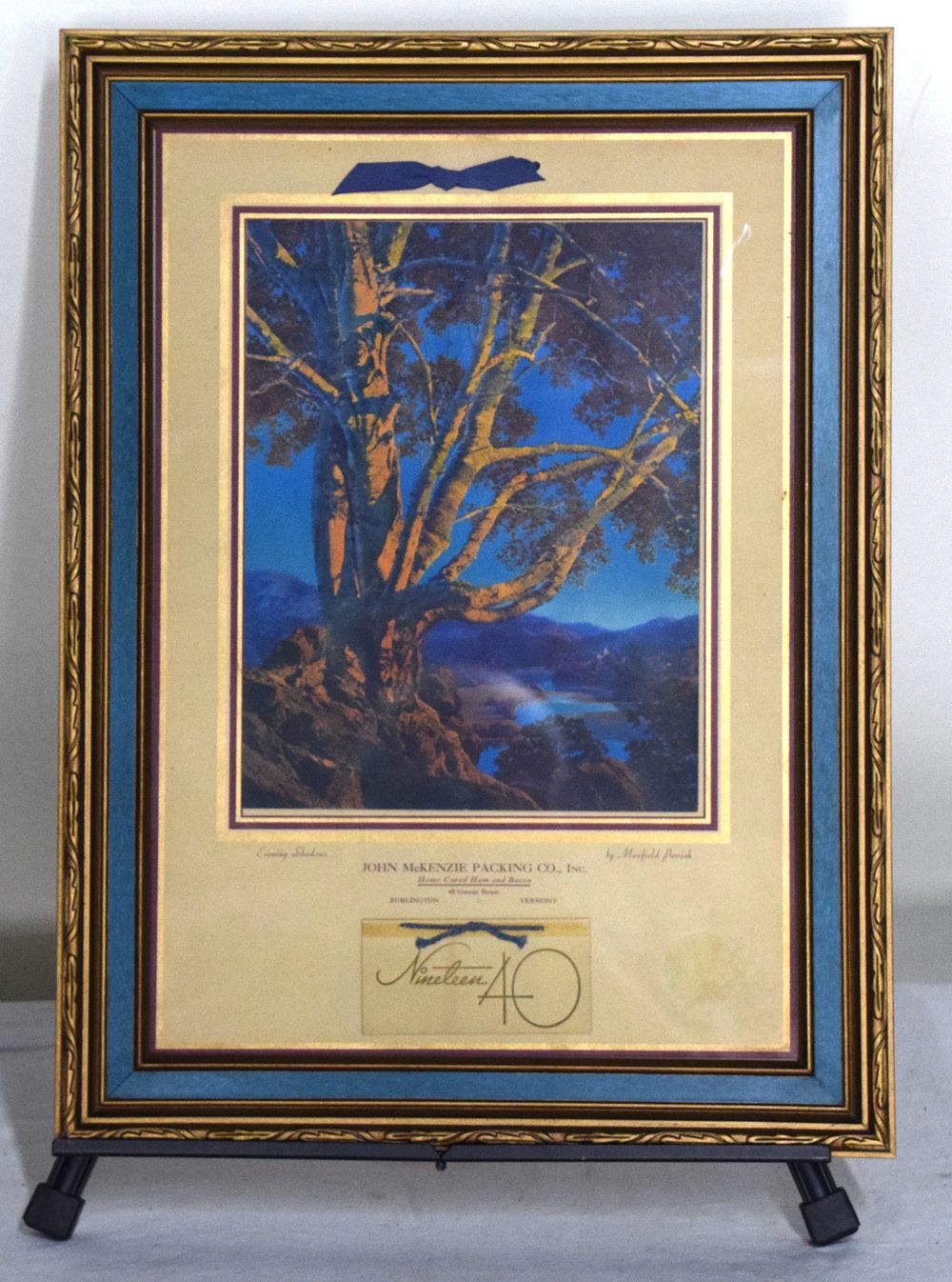Lot 54: Maxfield Parrish Print "Evening Shadows" 1940 Calendar