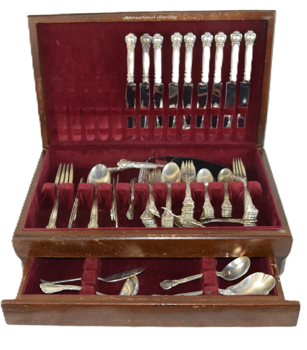 Lot 57: Gorham Sterling Silver Flatware Set