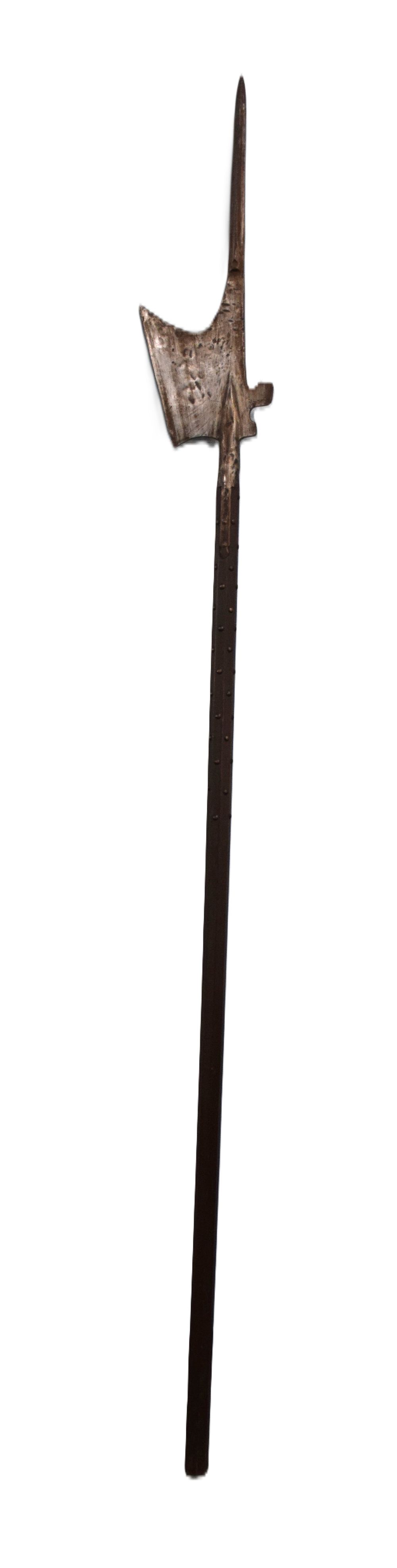 Lot 66: Swiss Infantry Halberd, Circa 1520, with Long Spike, Axe Blade and Beak