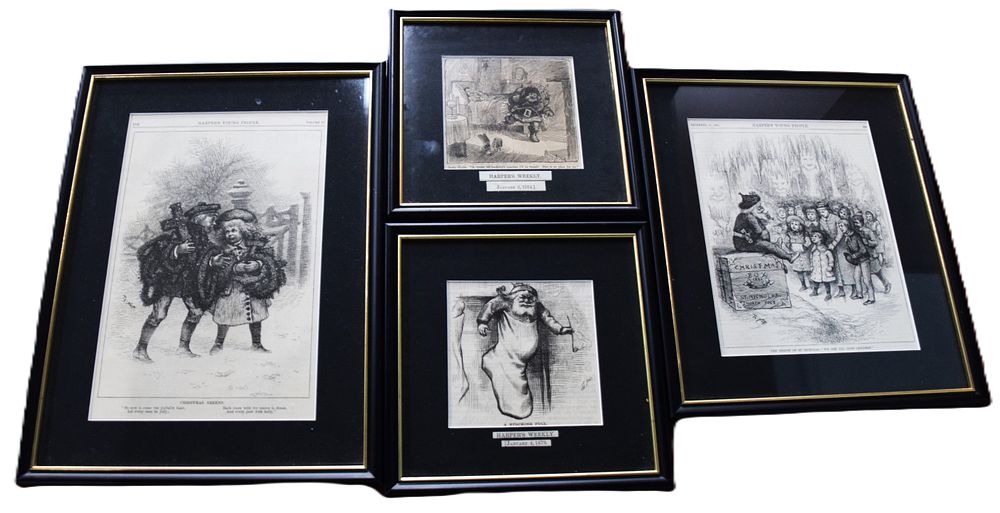 Lot 105: 4 Small Thomas Nast Woodcuts