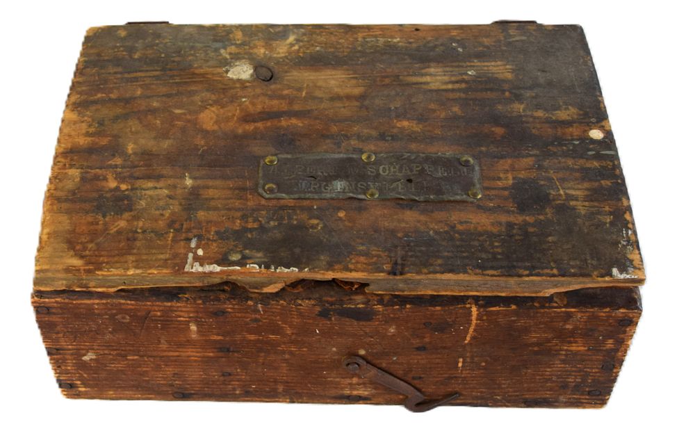 Lot 108: Mid 19th-Century Gold Miner’s Prospector Box