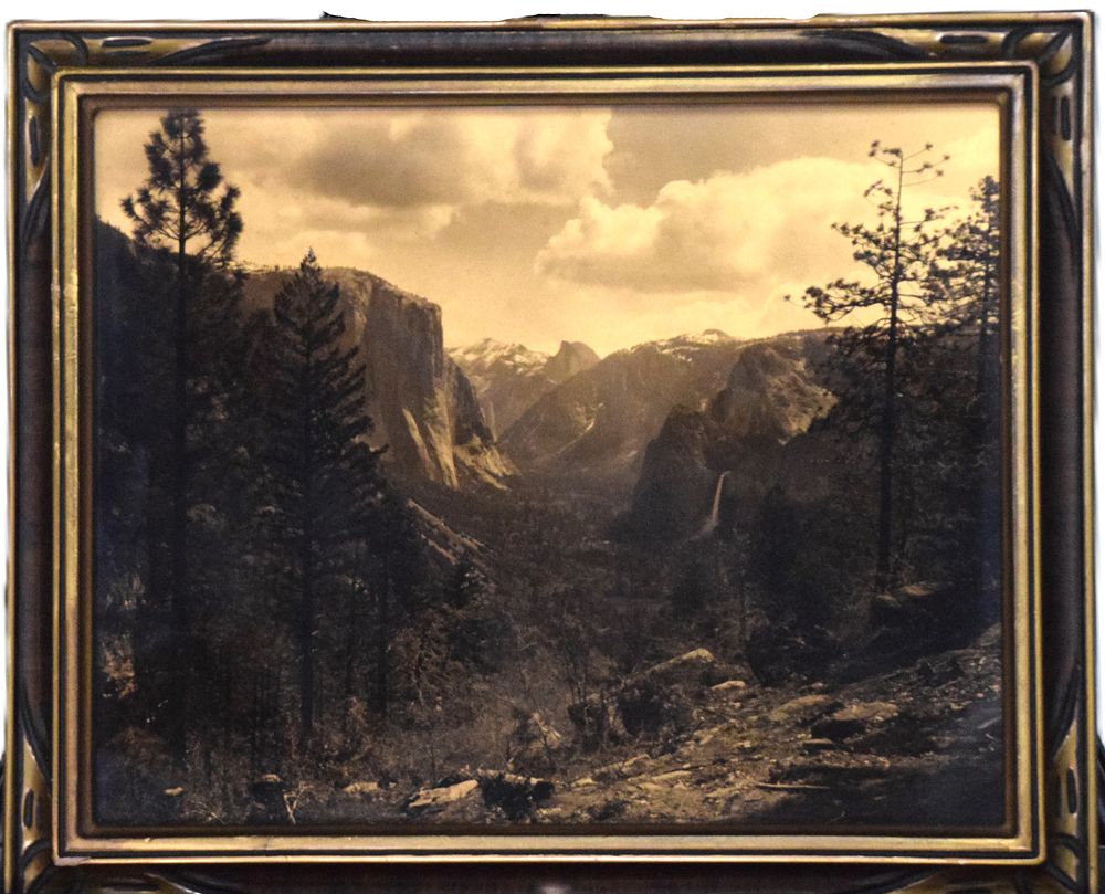 Lot 109: Orotone Photographs of Mount Ranier and Yosemite  Valley