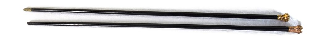 Lot 131A: Two Vintage Wooden Canes