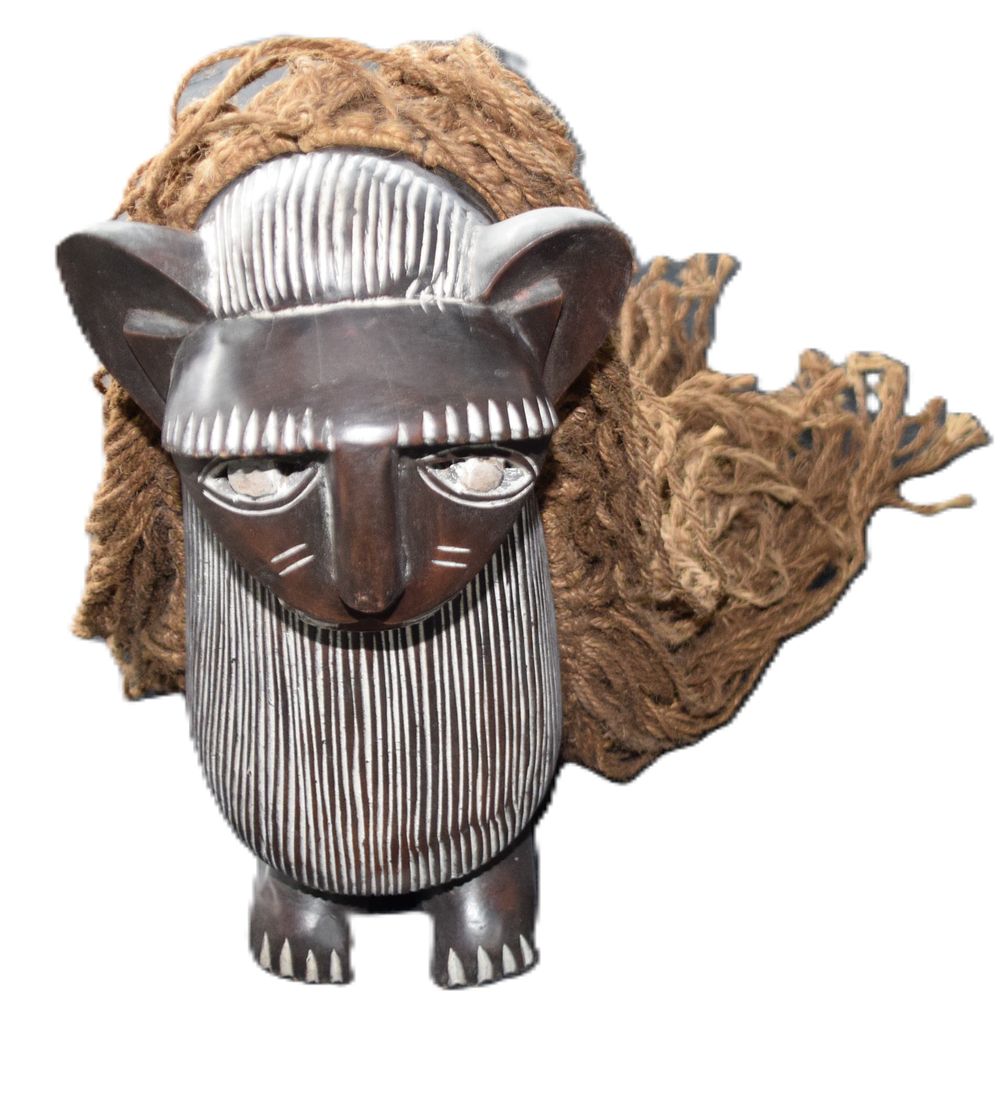 Lot 161: Tribal African Cat Mask