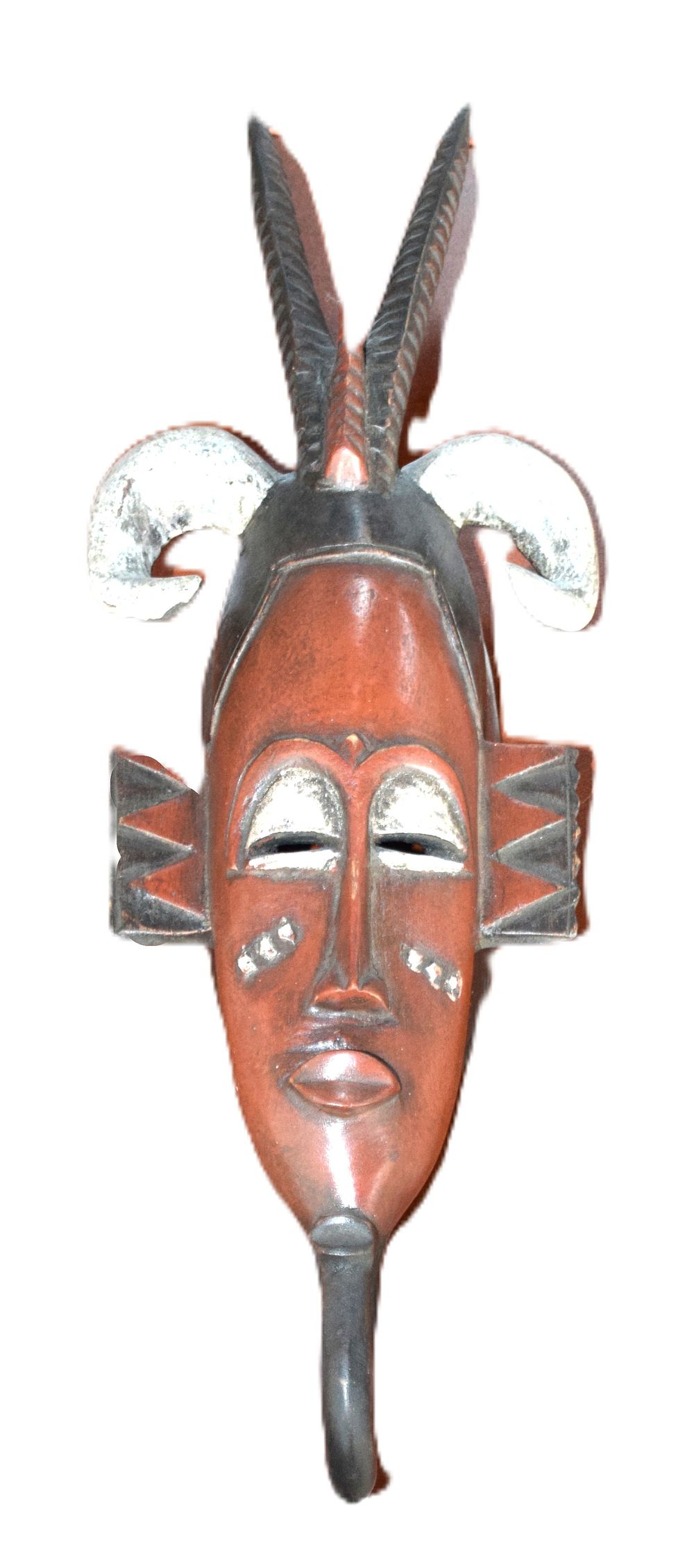 Lot 169: African Tribal Mask Of A Ivoirian Warrior