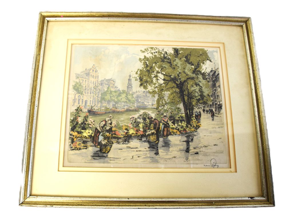 Lot 197: Hans Figura Silk Artwork