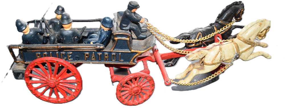 Lot 204: Horse-drawn Police Patrol Wagon Circa 1915