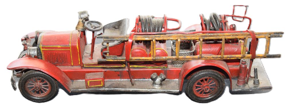 Lot 206: Antique Tin fire-engine Toy, Most Likely By Günthermann