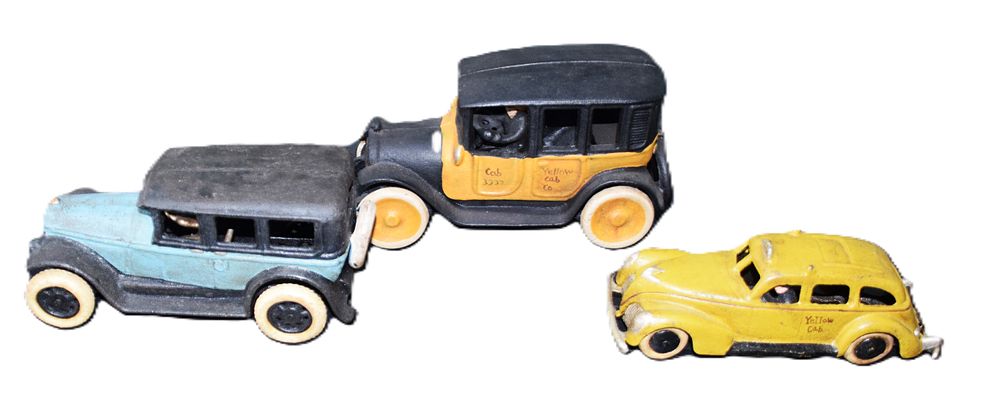 Lot 234: 3 Vintage Cast Iron Cars