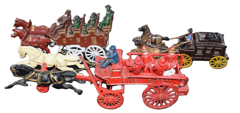 Lot 244: 3 Piece Cast Iron Toy Lot