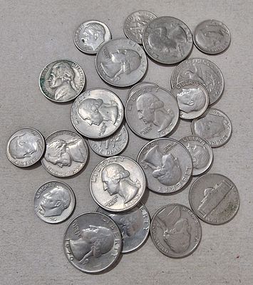 לוט 22 מטבעות ארצות הברית