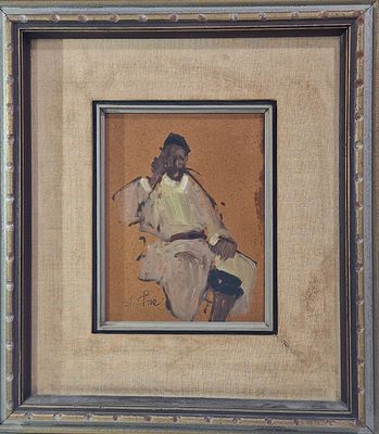 אבי שוורץ
נ. 1938. תאור הפריט: 
נ. 1938 
דיוקן 
שמן על דיקט, 22X17 ס"מ, (גודל הציור) 