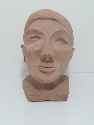 רבקה הרצברג - פסל ראש מדהים . פסל מדהים של האמנית רבקה הרצברג 
24X23X16 סמ"