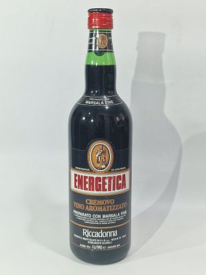 יין אדום מרסלה מחוזק 18% 1 ליטר 1994 בקבוק אטום לא נפתח.