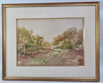 ציור עליה קולבר חתום וממוסגר. מידות הציור 
33X24 ס"מ