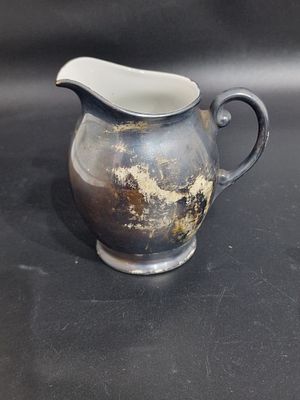 כלי לחלב פורצלן מזוגג כסף עתיק של RW Bavaria
