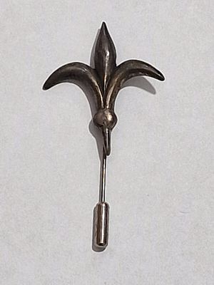 סיכה כנראה מכסף. 5.5X3 ס"מ