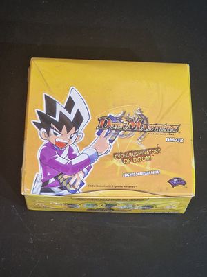קופסת בוסטרים נדירה דואל מאסטרס – Duel Masters DM-02 Evo-Crushinators of Doom Box.
Pro 