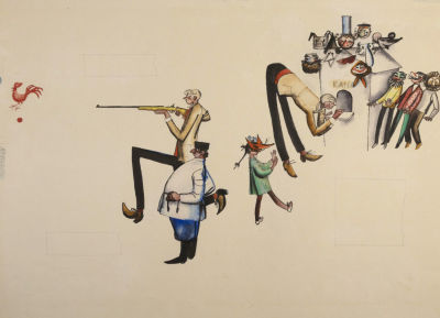 [Мастер книжной графики] Лемкуль Ф. В. Дядя Степа. Стр. 12-13. Оригиналы иллюстраций к книге С. 