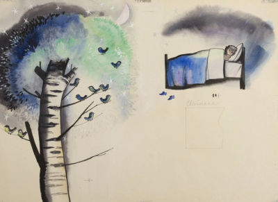 [Мастер книжной графики] Лемкуль Ф. В. Дядя Степа. Стр. 152-153. Оригиналы иллюстраций к книге 