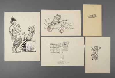 [Мастера книжной иллюстрации] Скобелев М. А. Разнообразные иллюстрации. 5 листов. 1980-1990-е 