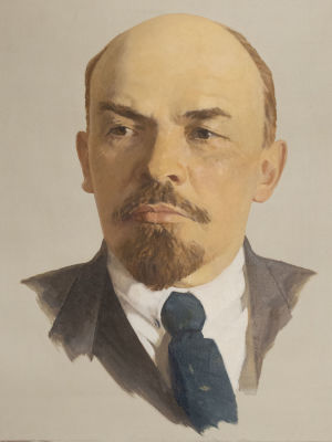 Белов Ю. В. Портрет Ленина. 1970-е гг. Холст, масло. Размер 135х100 см. Хорошее состояние. 