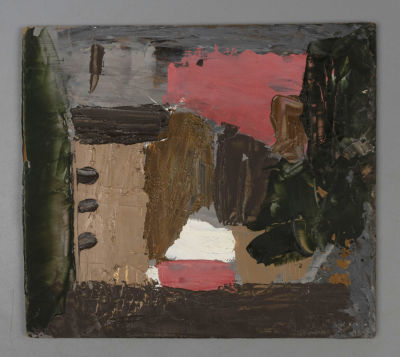 Жуков В. Пейзаж. 1980. Оргалит, масло. Размер 14х18 см. Хорошее состояние. Незначительное 