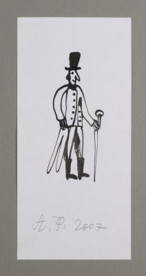 [Митьки] Флоренский А. Пушкин. Иллюстрация к книге В. Гаврильчика &laquo;Комедийный анбаръ&raquo;. 2007. 