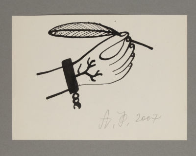 [Митьки] Флоренский А. Рука Гаврильчика. Иллюстрация к книге В. Гаврильчика &laquo;Комедийный 