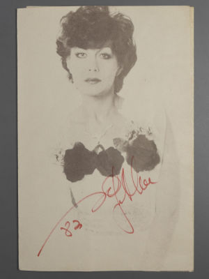 [Автограф] Эдита Пьеха. Советская эстрадная певица. Программка концерта 1983 г. Размер 